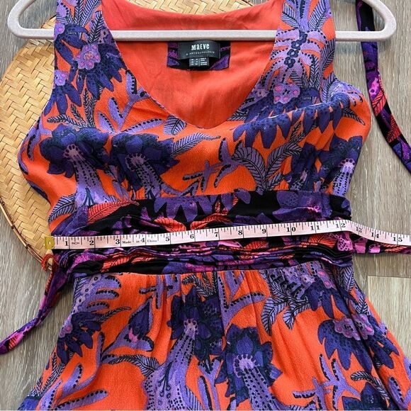 Anthropologie maeve macie floral printed maxi dress women’s size 2 - Picture 6 of 9